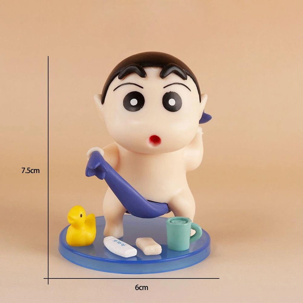 Figuras de Anime de Crayon Shin-chan, Personajes de Dibujos Animados, Decoración para Escritorio, Dormitorio, Coche, Accesorios de Juguete, Serie de Juguetes, Regalos de Cumpleaños 2026