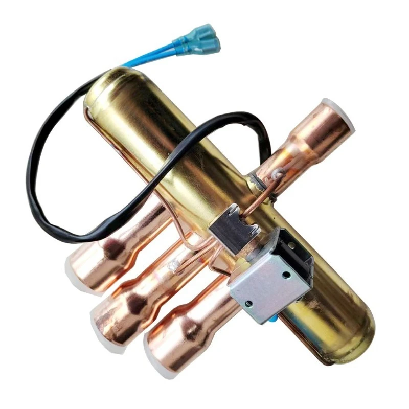 For  Conditioner 1P2P3P5P  Valve, Air Conditioner Four-way Solenoid Directional Valve, Thermal and Cold Controller Copper
