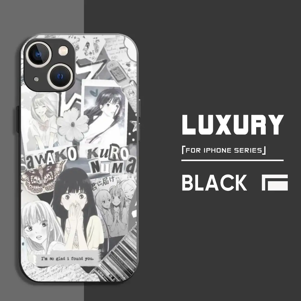 From Me to You Sawako Kazehaya Phone Case For iPhone 16 15 14 13 12 11 X XR XS 8 Plus Mini Pro Max Soft black Shockproof Cover