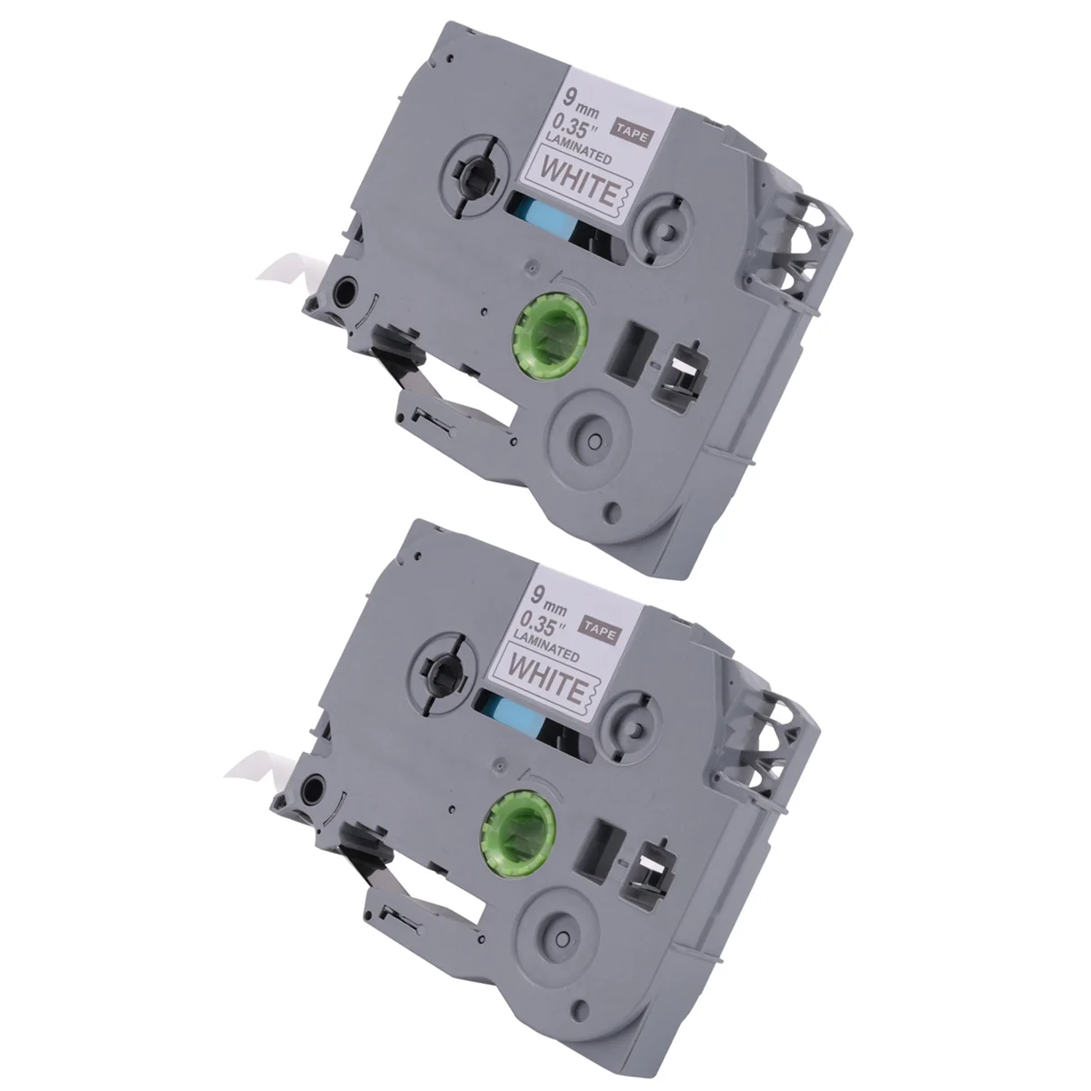 Practical-TZe 221 Tape PTH110 Tape 9mm 0.35 Inch Laminated White for Label Maker Tape Compatible for Brother P-Press 2-Pack