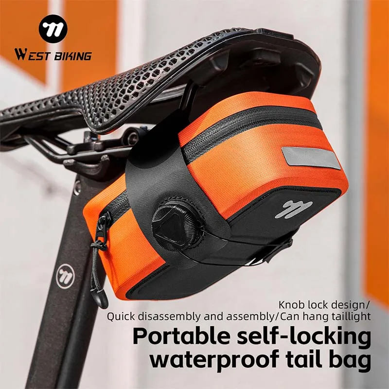 West Biking 0.5L Waterproof Tail Bag for MTB Road Bike