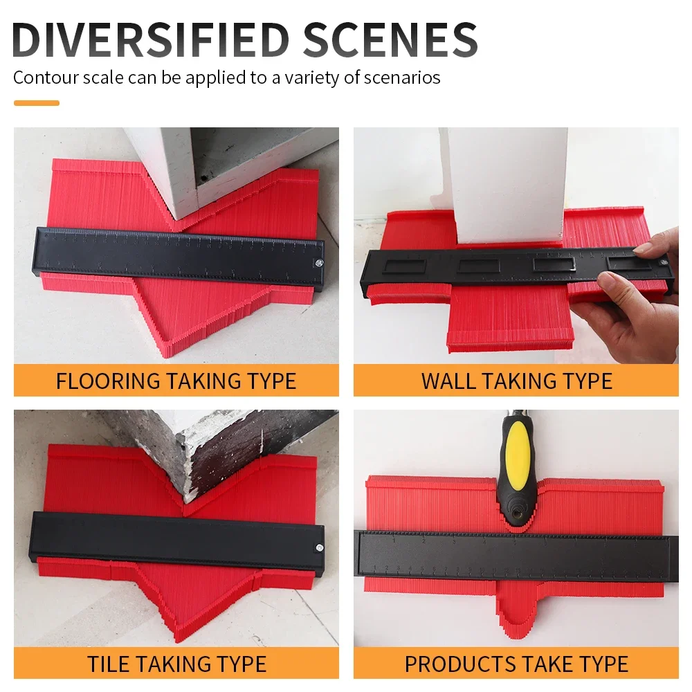 Contour Gauge Duplicator Ceramic Tile Carpet Profile Contour line Copier Ruler  Measuring instrument ceramic Tiling tiles tool