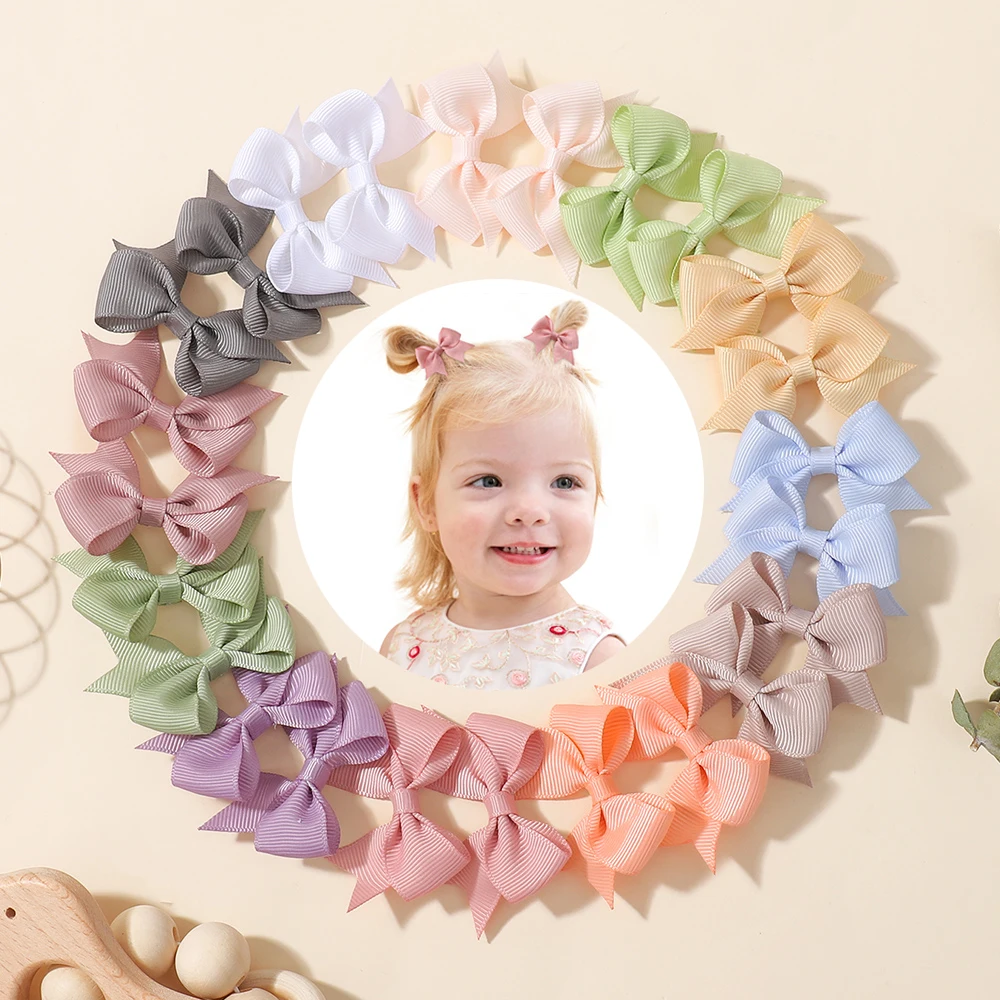 

24pcs/Lot Kids Bows Tail All Inclusive Hair Clips Cute Fashionable Hairpins Headwear Hair Accessories Hair Clips for Girls Gift