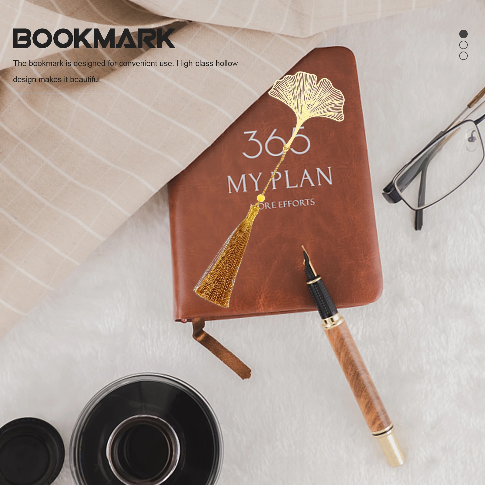 

2Pcs Metal Bookmarks Chic Hollow-Out Leaf Design Exquisite Elegant Page Markers for Reading Decorative Metal Bookmarks