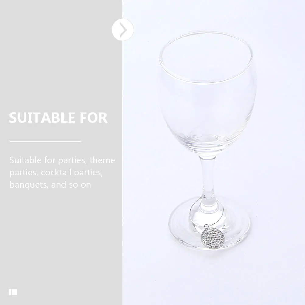 

1 set Wine Glass Tags Reusable Cup Identifiers For Parties Cocktail Decorations Drink Markers Party Accessories Kitchen Bar