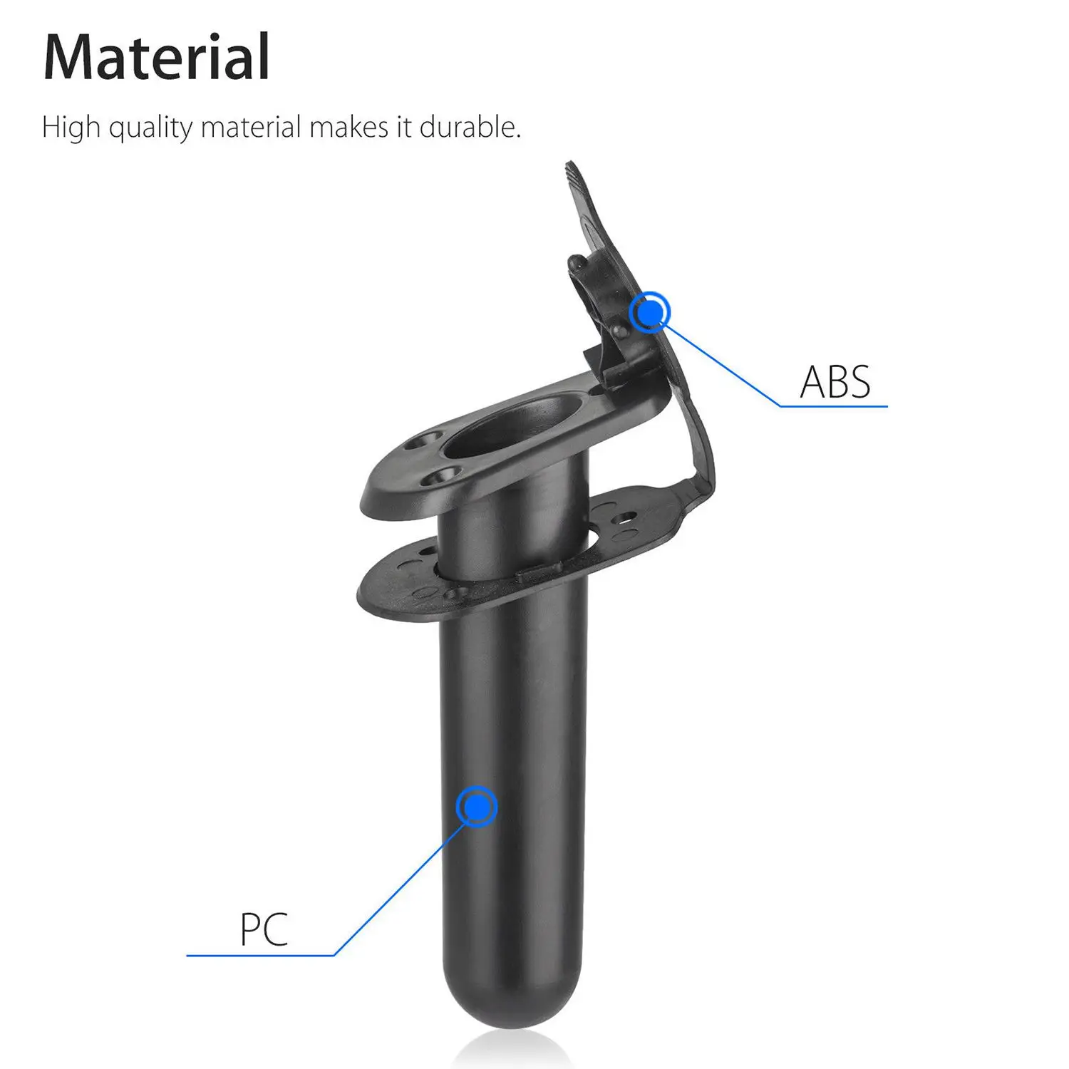 

Кронштейн для удилища B93B-1Pcs с крышкой для крепления на борт лодки/каяка
