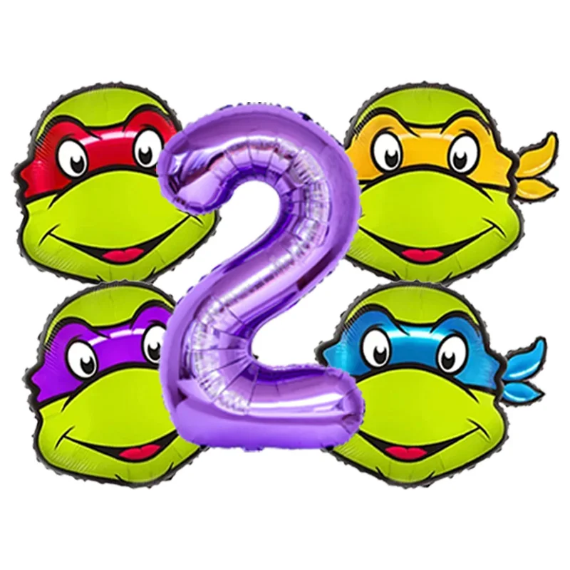 TMNT Ninja Turtles Character Inflatable Foil Balloons Boys Birthday Party Favors Theme Party Decor Supplies Globos view 3