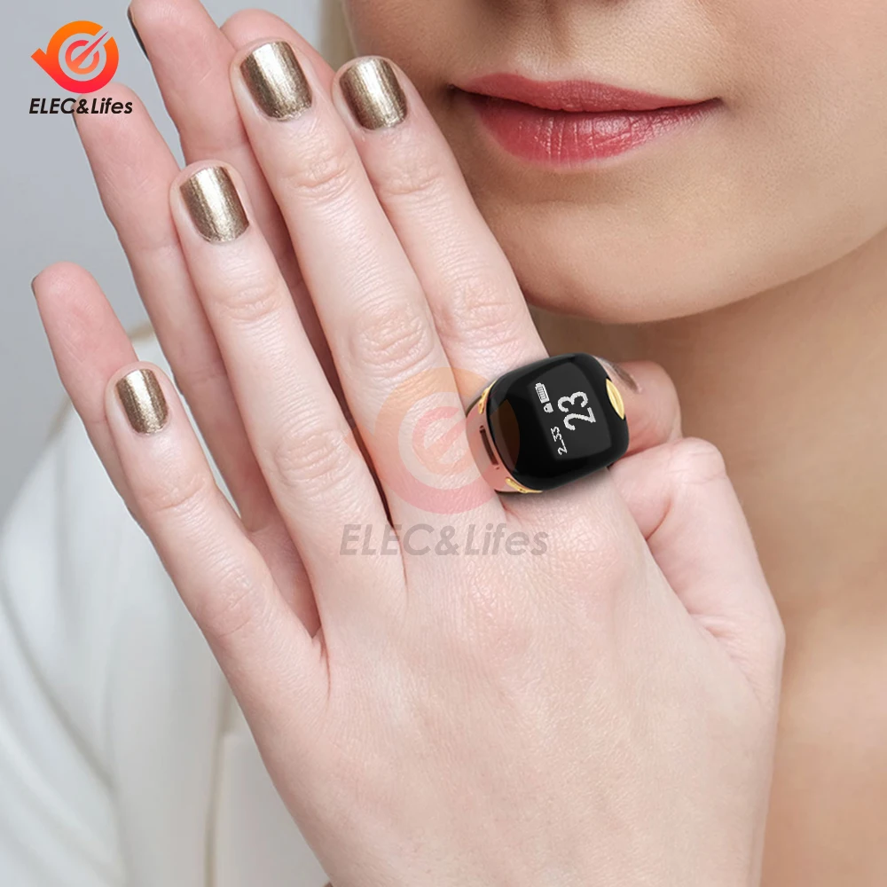 OLED Digital Counter Portable Points Rechargeable Ring Ring Idea Tally Counter Smart Touch Waterproof Finger Counter for Muslims