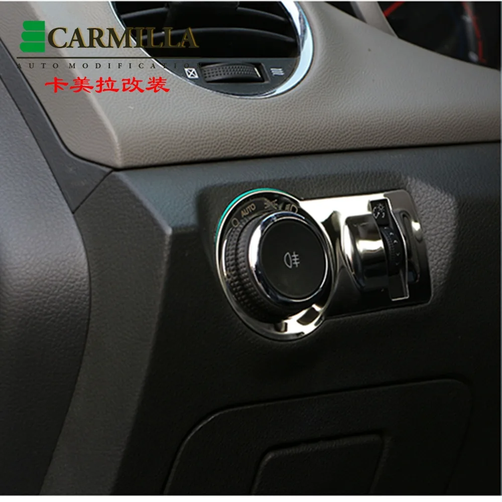 Car Headlight Lamp Switch Decoration Sticker Trim For Chevrolet Malibu Cruze Trax Opel Mokka ASTRA J Insignia LHD