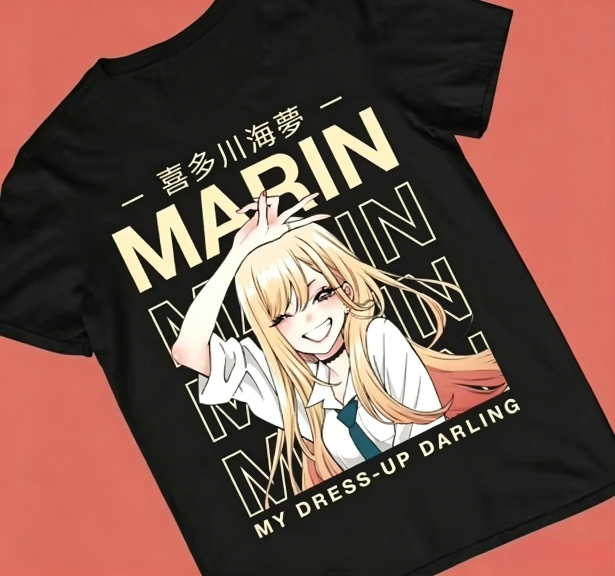 Marin Kitagawa Yellow Style My Dress Up Darling Unisex T-Shirt Anime-Liebhaber – Detail 5