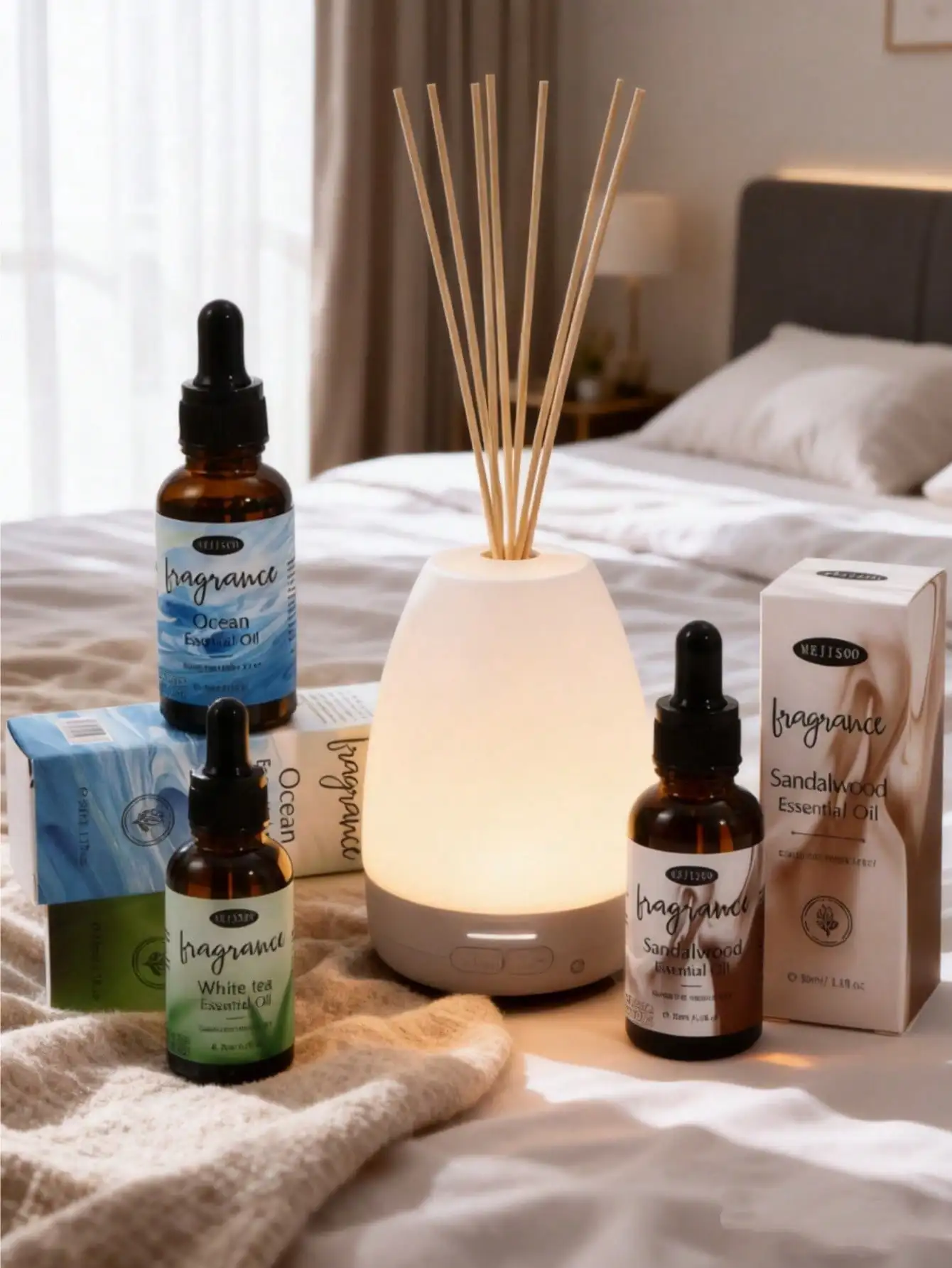 1 botella (30 ml) de aceite esencial de aroma elegante/líquido difusor de ambientador. Adecuado para Difusores, Humidificadores, Dispositivos de Aromaterapia