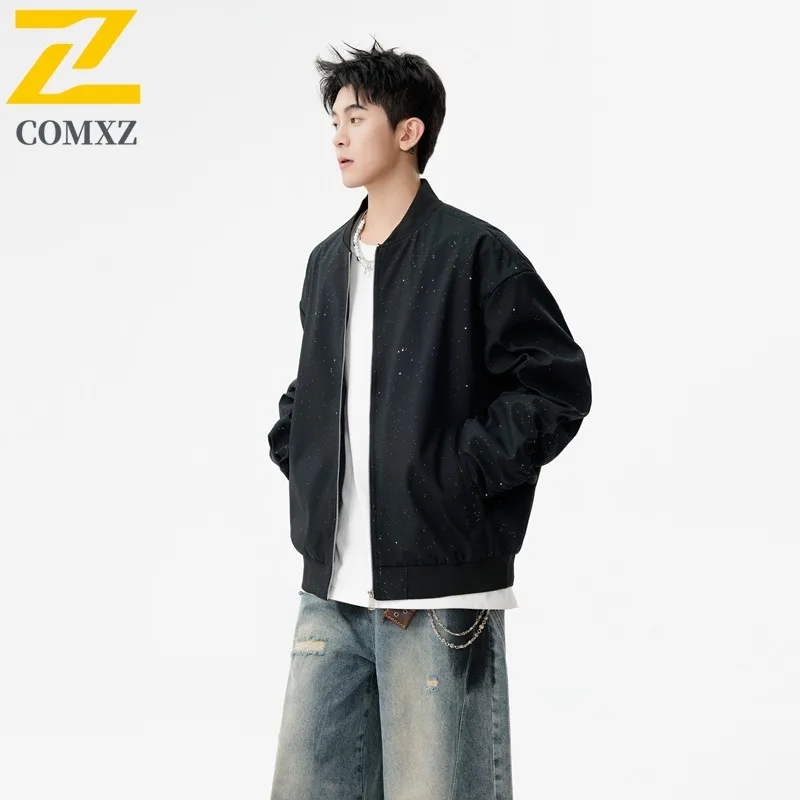 COMXZ 2025 Cross Border Autumn Hot Sale Baseball Jacket Men Youth Spring Korean Trendy Casual Versatile Plus Size outdoor Jacket