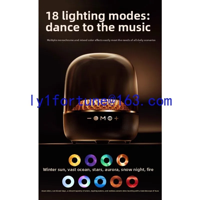 Bluetooth speaker Manhattan wireless speaker 2026 new high volume glass surround home subwoofer