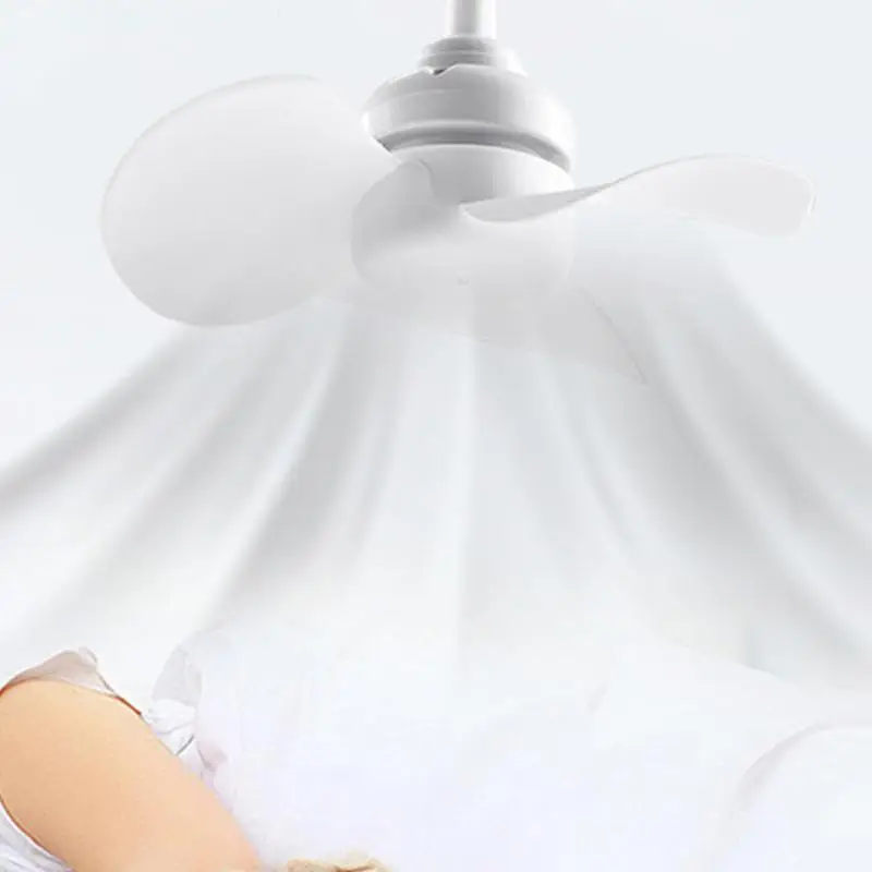 Small Socket E27 Screw-in Ceiling Fan with Light 6.3 Inch Mini Ceiling Fan with Remote Control Quiet and Large Air Volume Fans