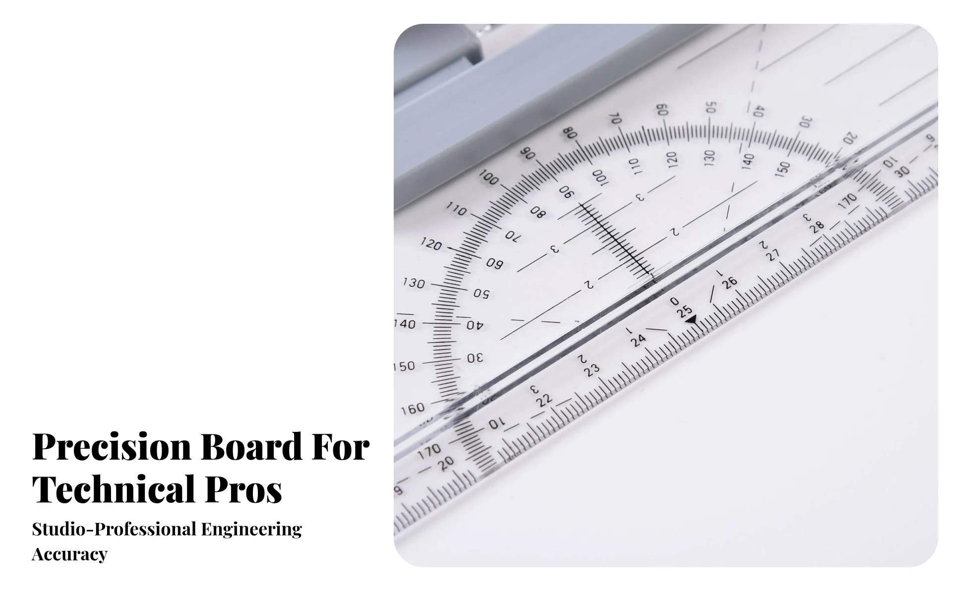 Drafting Board with Ruler Transparent Drawing Board with Protractor Multifunctional Accurate for Engineers, Engineering Drafting Board with Ruler Transparent Drawing Board with Protractor Multifunctional Accurate for Engineers, Engineering