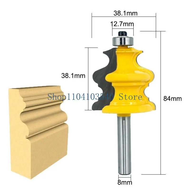 

02DC 10pcs/set 8 mm Drill Bit Set Milling Cutter Router Bits Engraving Router Bits Milling Cutter Slot for Wood MDF