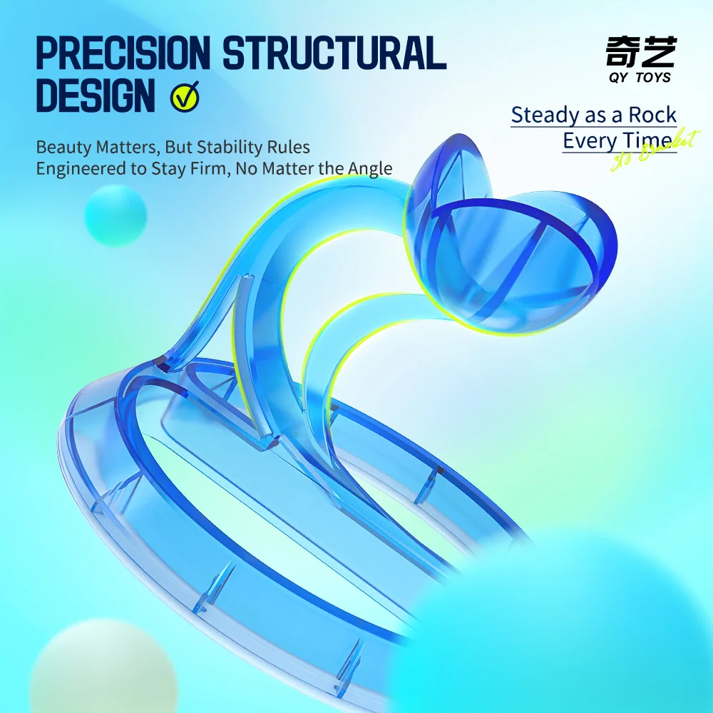 QiYi 3D Kubus Beugel Stickers Beugel Puzzel Kleuren Plastic Basishouder Speelgoed Magische Kubus Stands