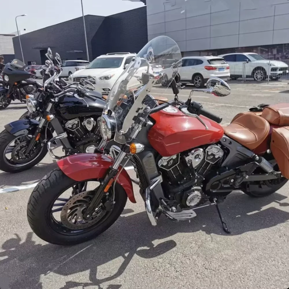 

Motorcycle 22'' Windshields Wind screen W/ Mounting hardware For Indian Scout Sixty ABS 2015-2024