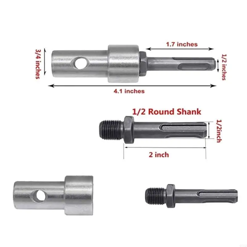 Q22B SDS Socket Driver Driver Boor Bit Adapter Shank Extension Adapter Converters Impact 2 Slots Drill Bit Hammers Adapter Tool