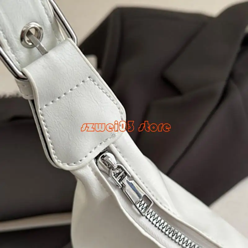 

D46C Shoulder Bag Clutch Purse Pu Leather Saddles Bag Handbag Trendy Underarm Bag