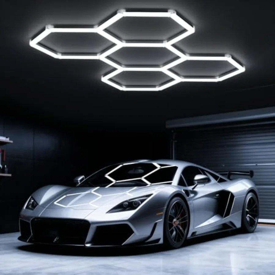 

Светильники для гаража Agon: 16W LED-светильники Agon Grids, 600K, ультраяркие, в форме сот, для гаража, мастерской, подвала, парикмахерской, домашнего спортзала