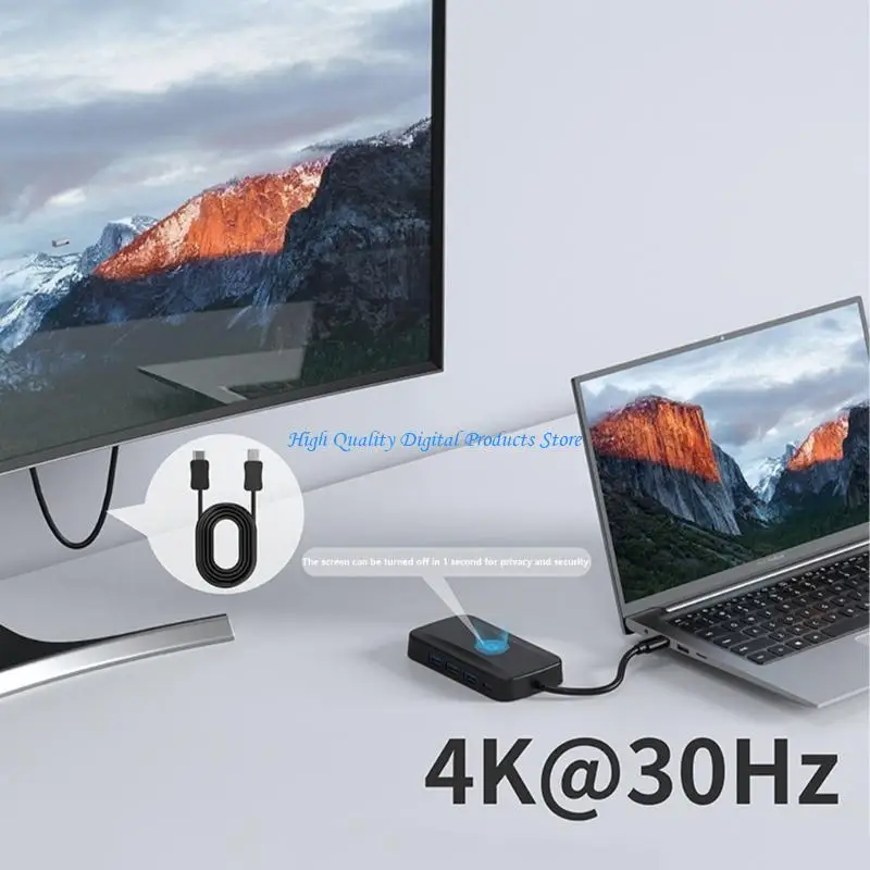 

U2JE Wireless Casting Hubs 5 In 1 Expansion Fast Charging Docking Station for Efficient Screen Sharing