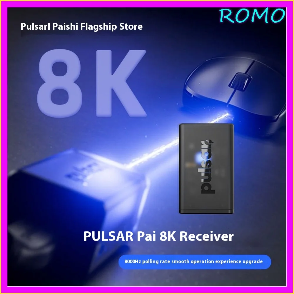 Pulsar 8k/4k Wireless Signal Mouse Receiver 4000hz Polling Rate Esports Games Dongle Receiver Applicable To X2v2 Mouse Receivers