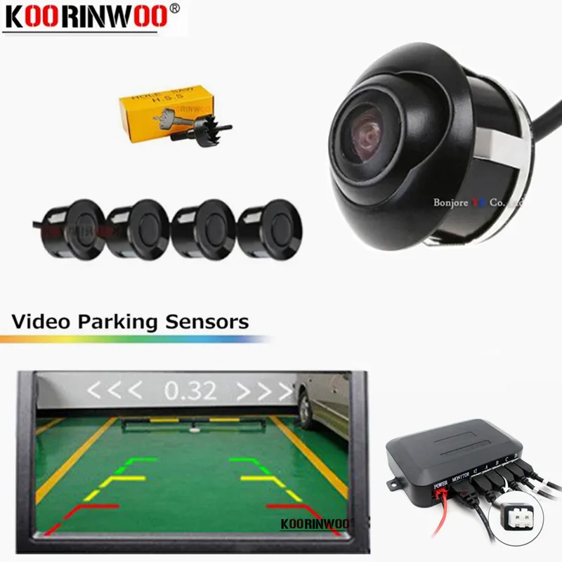 Koorinwoo Car Electronic Device Vehicle Smart System Blind Spot Aid Radar Detection Parktronic Accessories Parking Sensors Kit