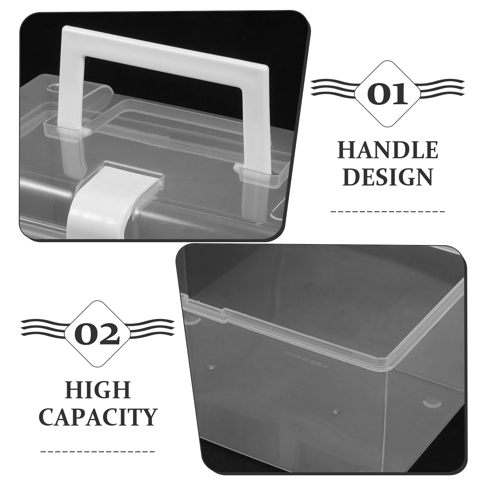 

Laundry Detergents Holder Condensate Beads Box Plastic Storage Organizer Stackable Design Stylish Appearance Durable PP Material