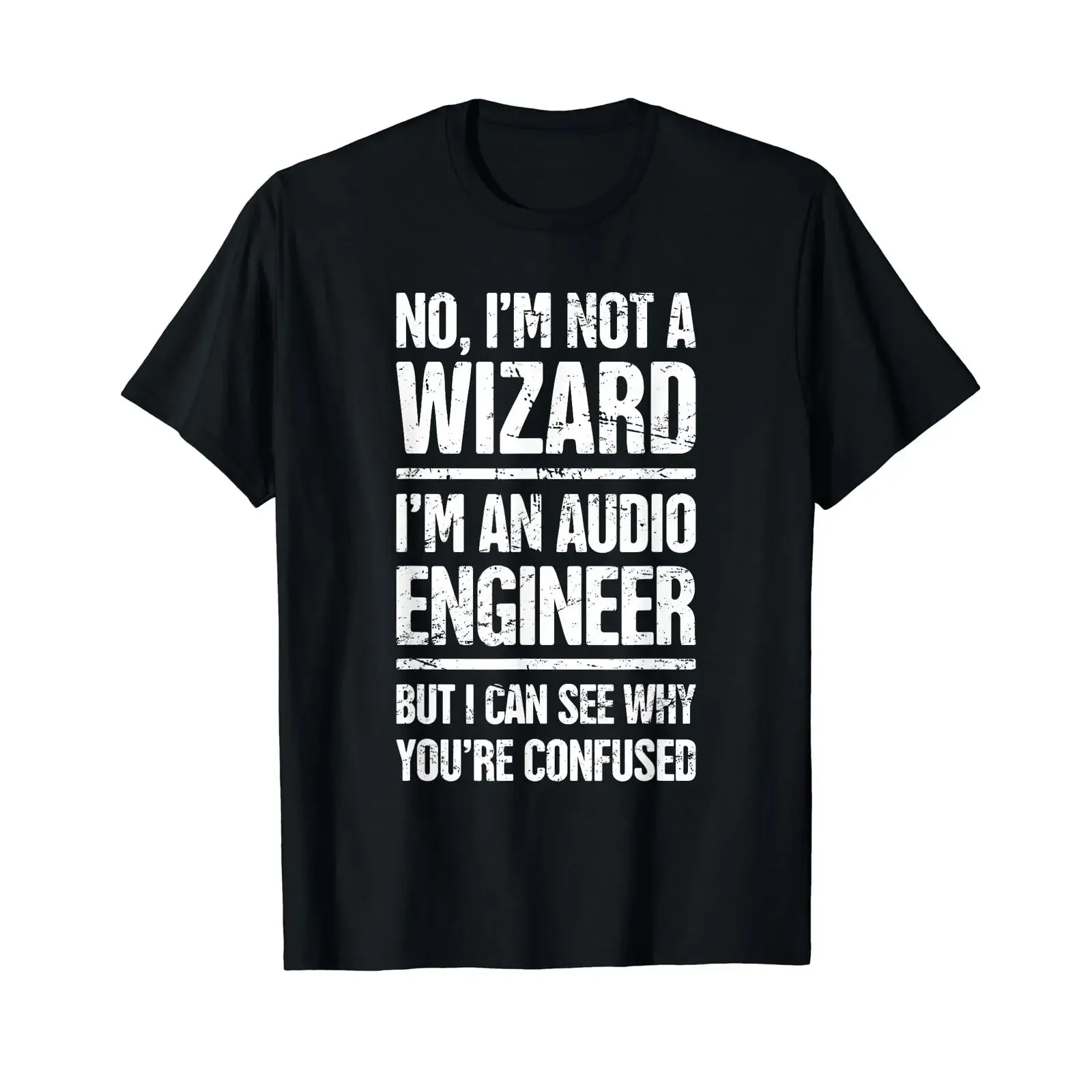 T-shirt Wizard Audio Engineer Funny Sound Guy, vintage, lavé, doux, streetwear, graphique, élégant, confortable