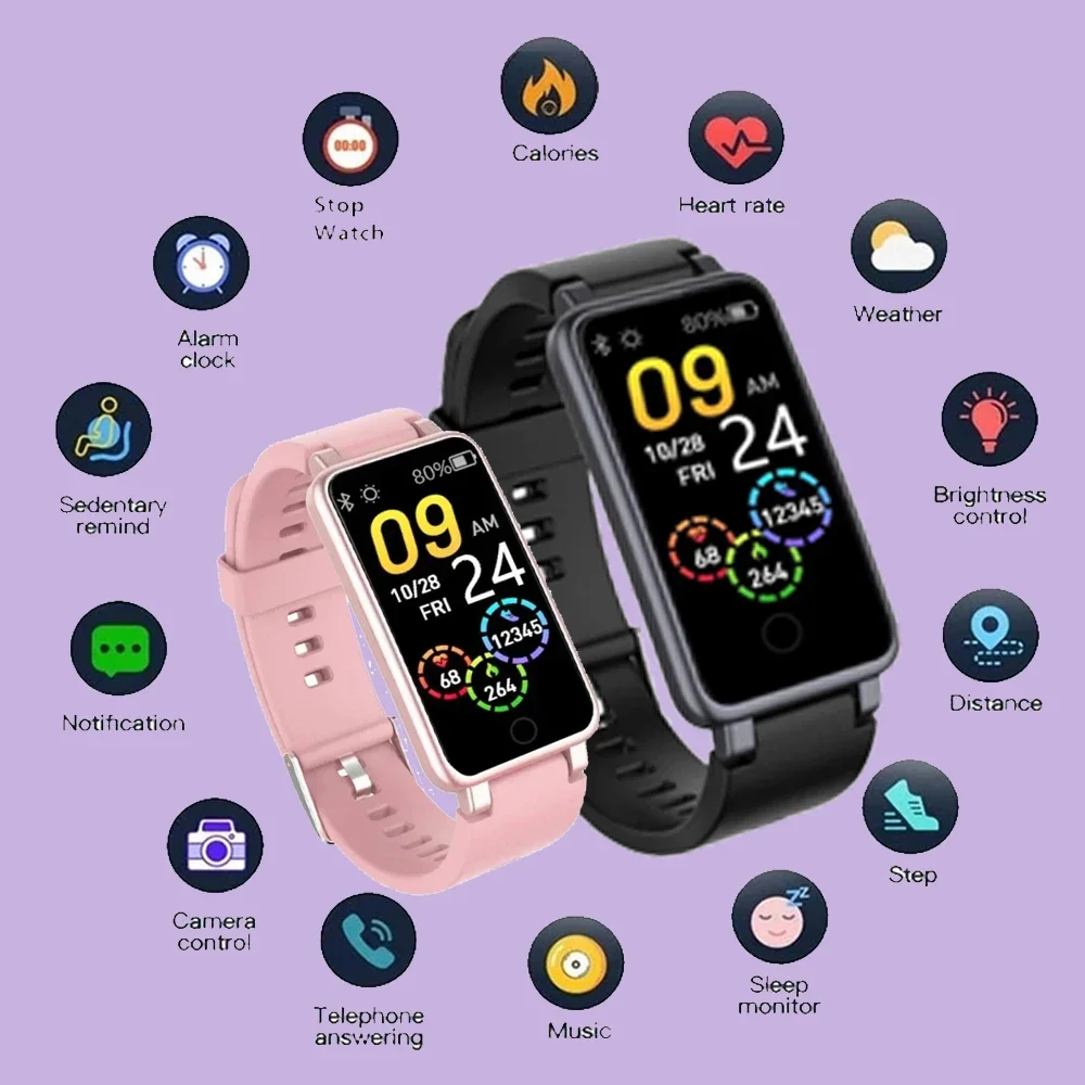 Watch Smart Masculinos Wristband Motion Pedometer Alarm Clock Large Screen Bluetooth Wristband Multi Functional Smartwatch New