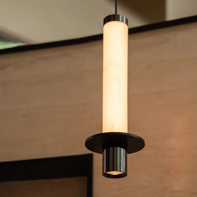 

Испания современные роскошные мраморные цилиндрические потолочные подвесные светильники светодиодные индивидуальные подвесные светильники для гостиной, ресторана, спальни, отеля