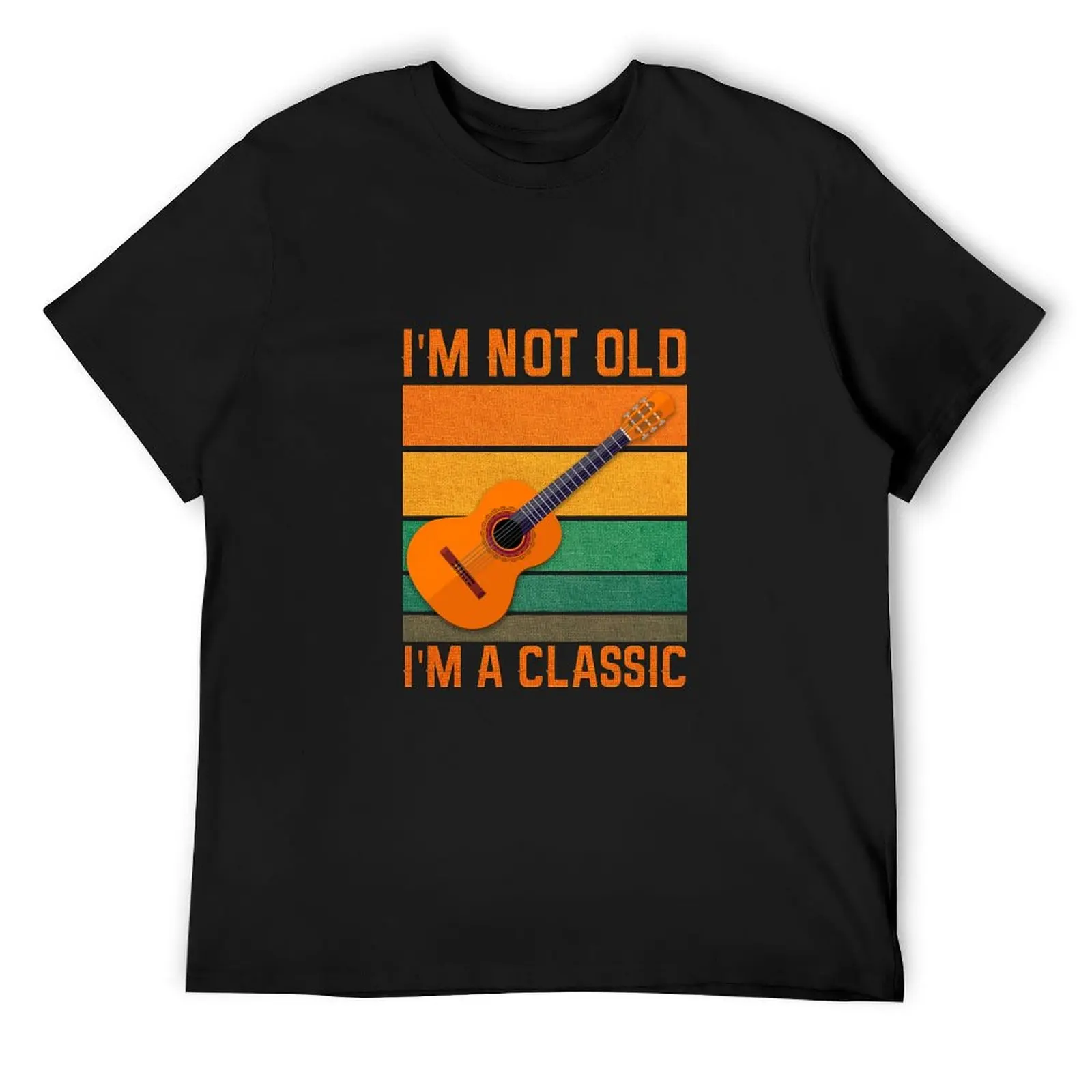 

Guitar player playing acoustic guitar T-Shirt tops vintage Blouse cotton t shirt men