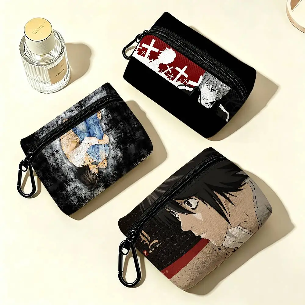 ANIME Death Note Wear-resistant Oxford Cloth Coin Purse Portable Backpack Hanging Card Storage Bag