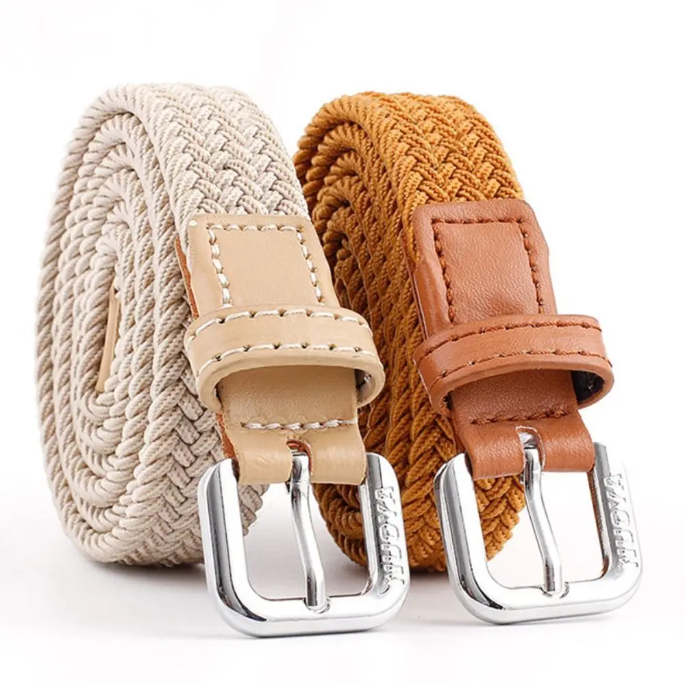 

Business Casual Breathable Nylon Canvas Belt Fashion Quick Drying Alloy Buckle Waistbands Weave Waist Band