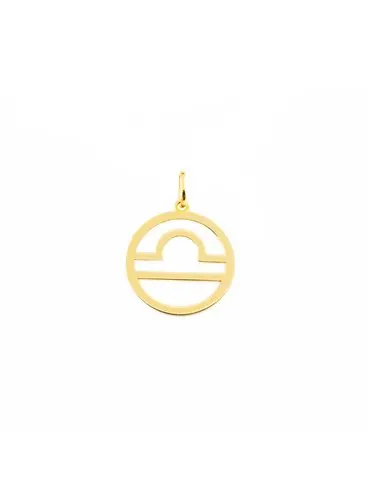 Horoscope pound gold pendant (9kts)