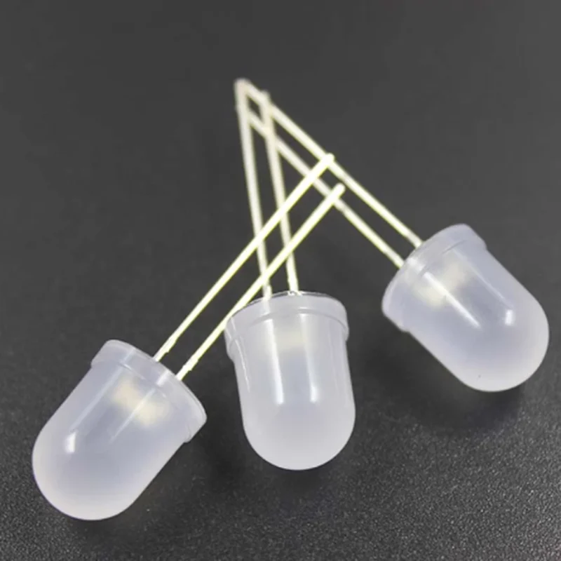 10MM LED Diode Diffused Kit 10 mm  Set Light Emitting White Green Red Blue Yellow