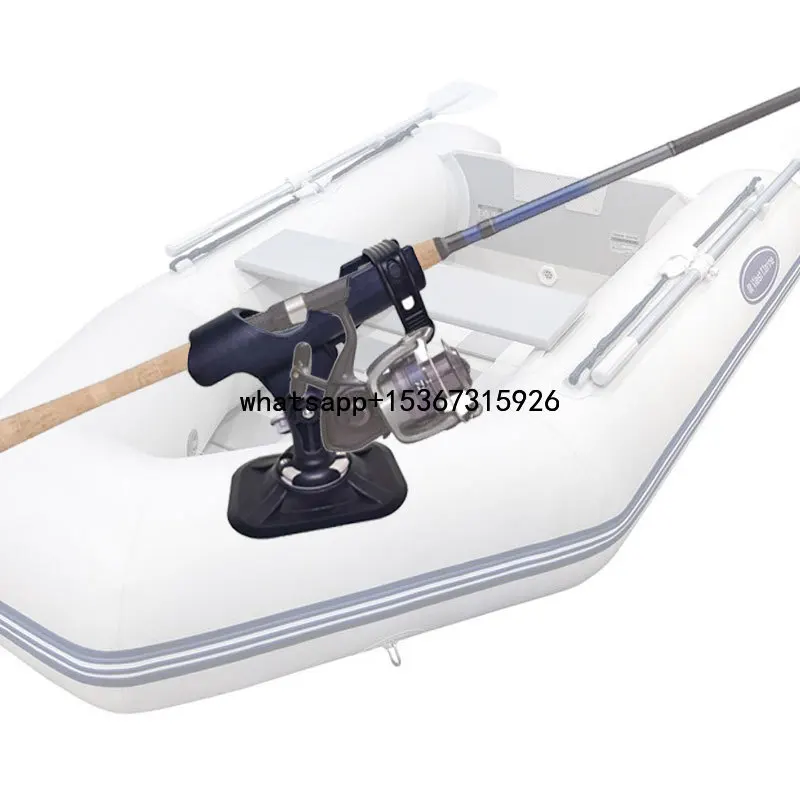 Inflatable PVC Boat Fishing Rod Rack Dinghy Raft PVC Collapsible Fixer Fix Pole Mount Angle Bracket Kayak Fishing Rod Holder