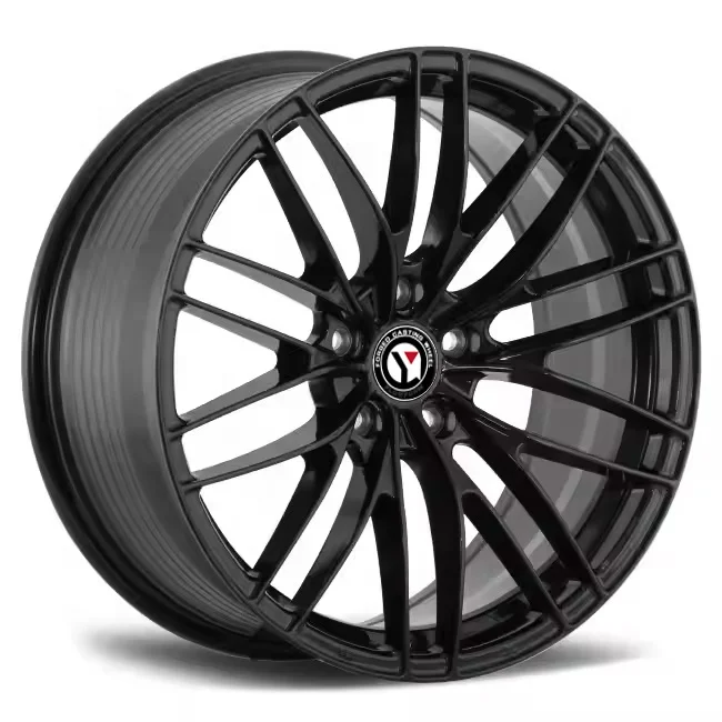 China Factory Wholesale Car Rim 18 Inch ET 35/45/38 PCD 5X112/113 Gloss Black Muti Spoke Alloy Car Wheels for VW Audi Benz