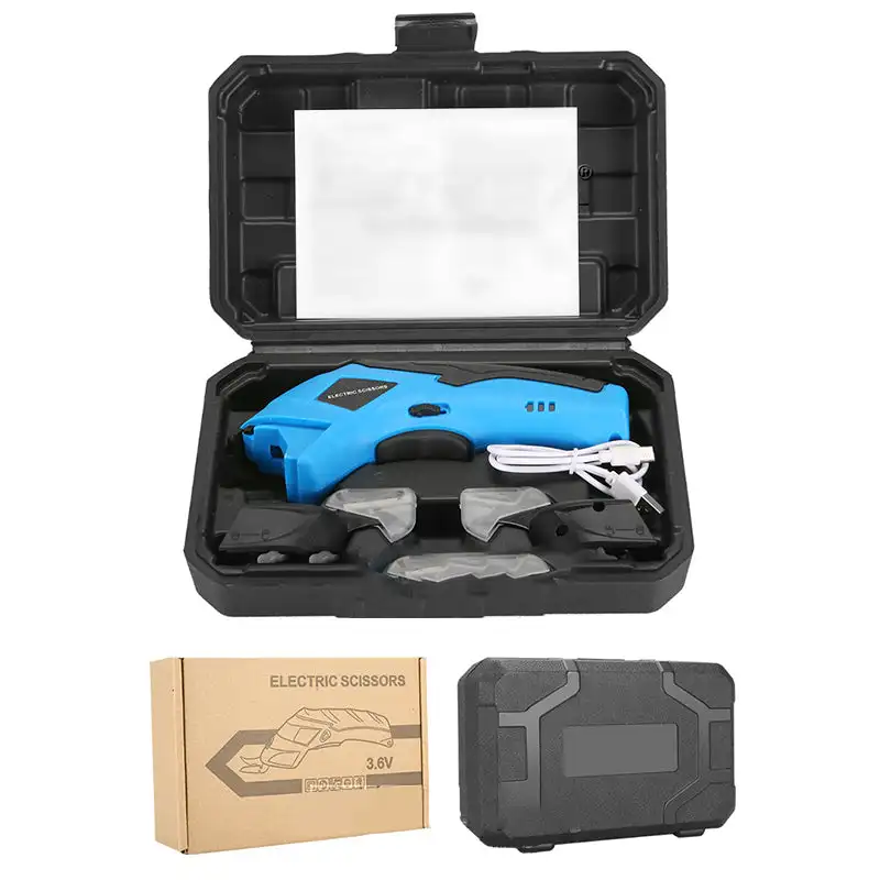 Forbici elettriche Tagliatrice di tessuti Forbici da sarto in pelle con lame in acciaio al tungsteno Alimentazione portatile ricaricabile tramite USB