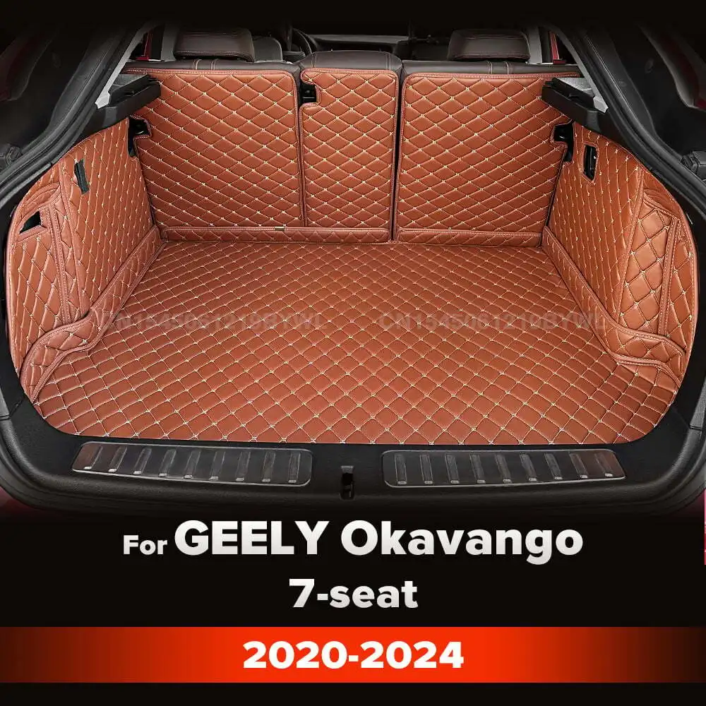 

Для GEELY Okavango 7-местный 2020-2024 23 22 21 автоматический коврик для багажника с полным покрытием, автомобильный защитный коврик, грузовой вкладыш, аксессуары для интерьера