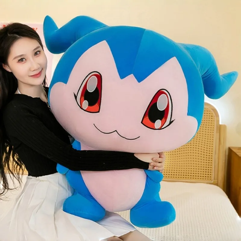 

80cm Big Size Pokemon Chibimon Plushies Cartoon Anime Plush Doll Soft Pillow Kawaii Stuffed Peluche Ornament Children's Toy Gift