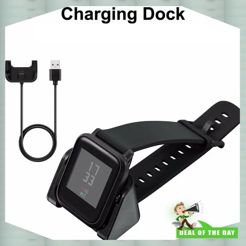 

24-часовая доставка, 2X магнитное зарядное устройство, док-станция, зарядный кабель, подставка для умных часов Amazfit Bip A1608