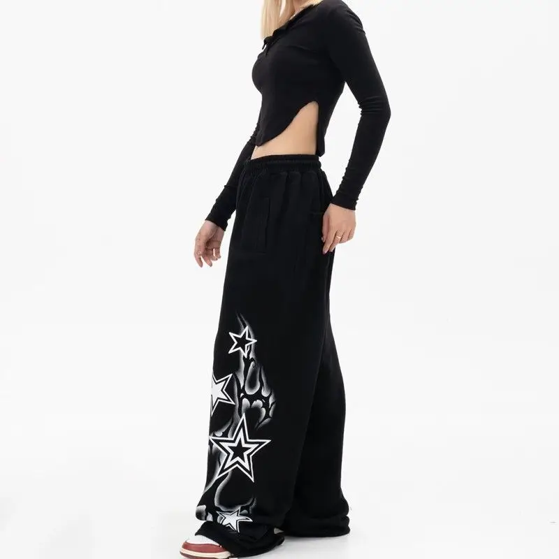 Women Hip Hop Dance Pants Fashion Trends Sports Trousers American Street Style Loose Casual Trousers Personality Streetwear