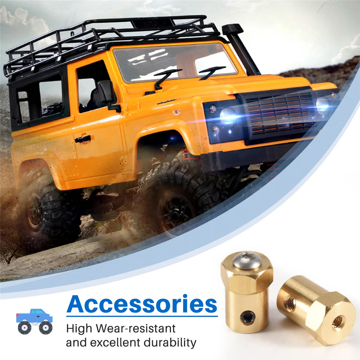 

8PCS 5mm to 12mm Brass Combiner Wheel Hub Hex Adapter for WPL D12 C14 C24 B14 B24 B16 B36 MN D90 MN99S RC Car PartsJAS