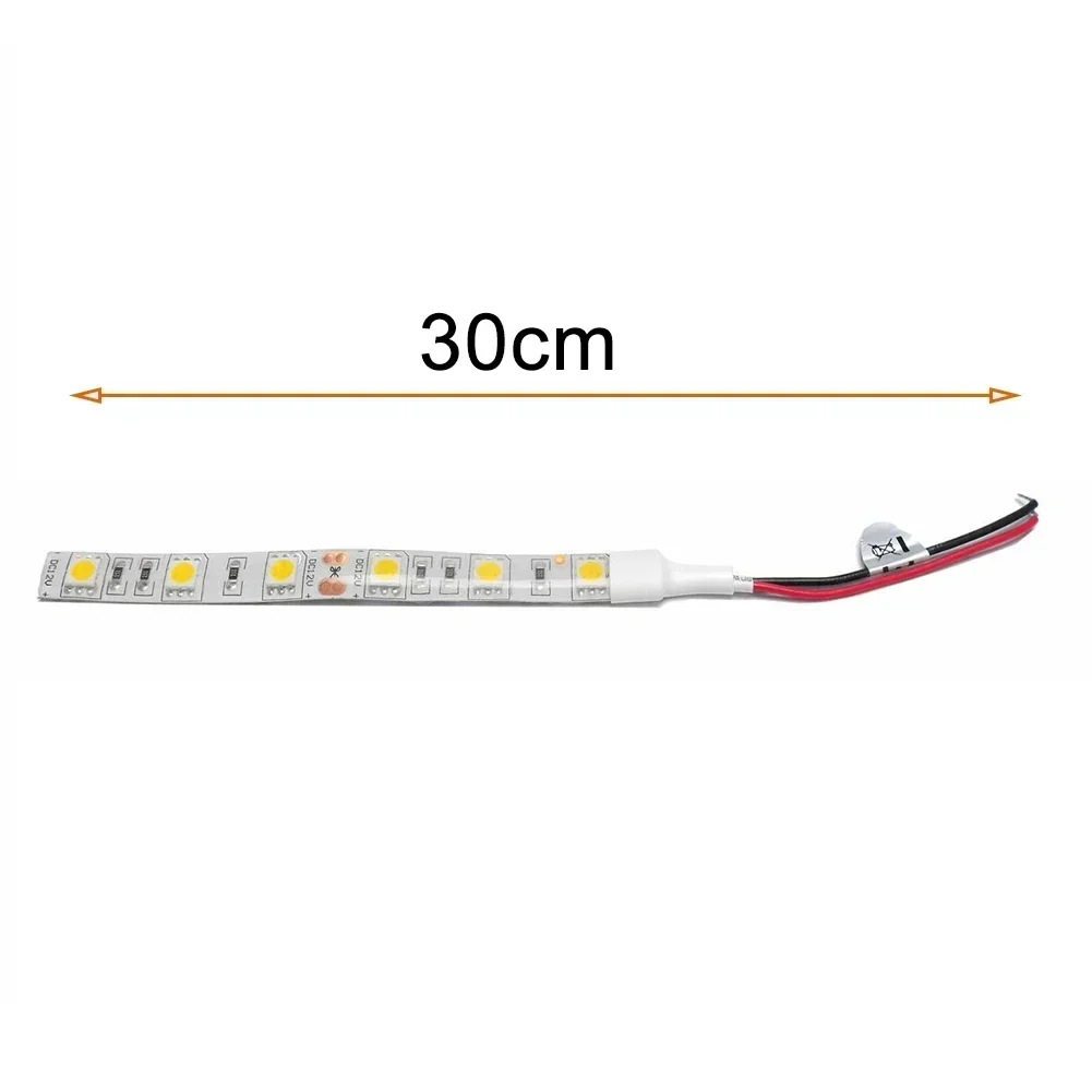 4/1pcs LED Strip Light 12V Car Caravan Motorbike 5050 LED Cool White 6000K 30cm Bright Low Power Consumption Light Strip