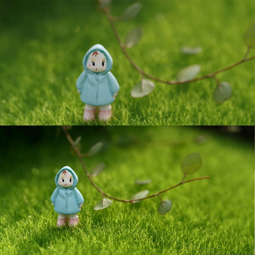 

4pcs 15X15Cm Artificial Grass Lifelike Fairy Garden Mini House Decoration Micro Landscape Diy Crafting Pot Miniature Ornament