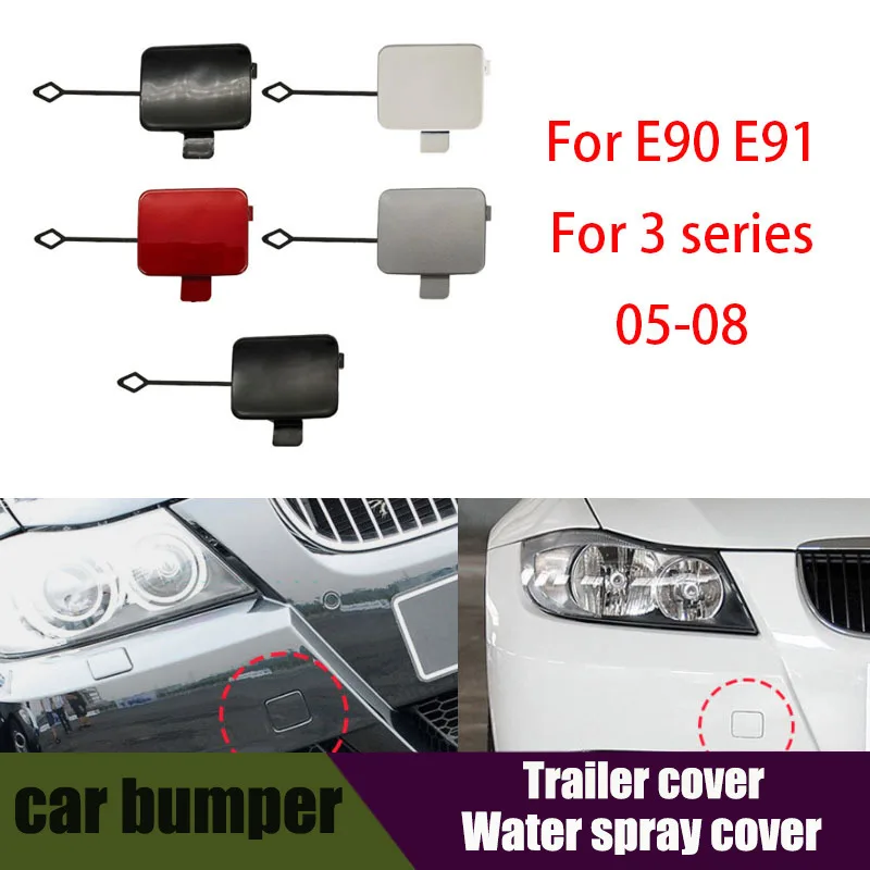 

Front Trailer Cover Front Bumper Trailer Hook Cover Car for BMW E90 E91 318I