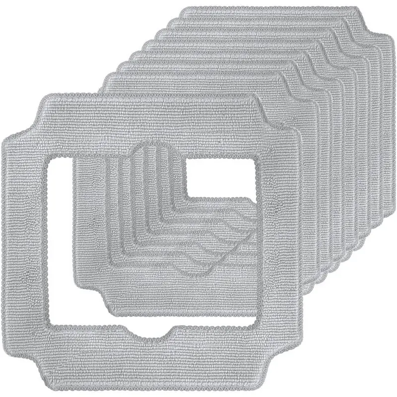 75STO-Washable Microfiber Mop Pad- 8 Pack Cleaning Pads For ECOVACS WINBOT MINI2 Window Cleaning Robots