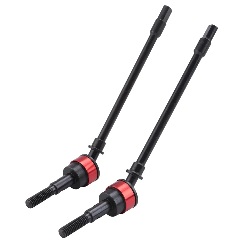 AC52-1Pair Parti Rc dell'asse anteriore dell'albero motore Cvd in acciaio inossidabile per auto Rc cingolata Axial Scx10